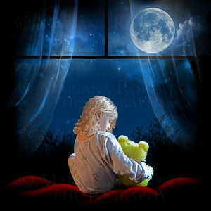 Lullaby Art for Candice Night created by Mariana Roberts (Little Angelina with Curly Hair)-S